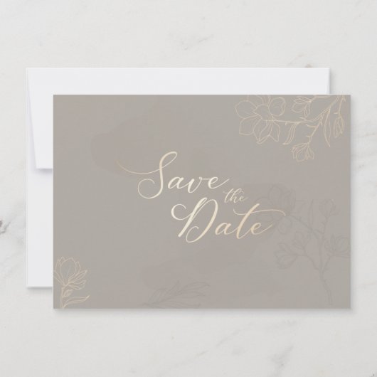 TROUWKAART ELEGANT SAVE THE DATE (Achterkant)