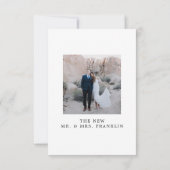 Trouwkaart Elopement Aankondiging (Achterkant)