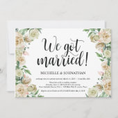 Trouwkaart elopement receptie uitnodigingskaart kaart (Voorkant)