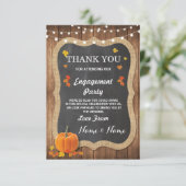 Trouwkaart Engagement Pumpkin Krijt Kaart (Staand voorkant)