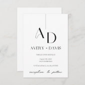 Trouwkaart Ethereal Harmony Save The Date (Voorkant / Achterkant)