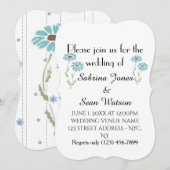 Trouwkaart Flora Aanpassen Bestemming Bestemming'S Kaart (Voorkant / Achterkant)