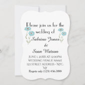 Trouwkaart Flora Aanpassen Bestemming Bestemming'S Kaart (Voorkant)