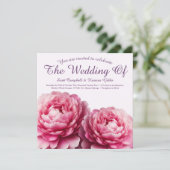 Trouwkaart Floral Embrace Kaart (Staand voorkant)