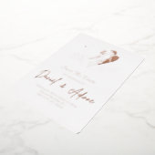 Trouwkaart Folie Uitnodiging (Gedraaid)