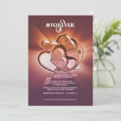 Trouwkaart Forever Aankondiging (Staand voorkant)