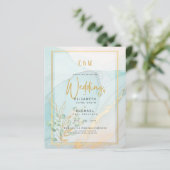 Trouwkaart foto subtiele inktwas digitaal (Staand voorkant)