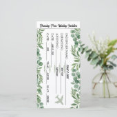 Trouwkaart Garden Greenery Instapkaart Save The Date (Staand voorkant)