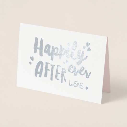 Trouwkaart gefeliciteerd met jullie huwelijk voor  folie kaarten (Voorkant)