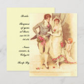 Trouwkaart goedkoop uitnodiging briefkaart (Voorkant / Achterkant)