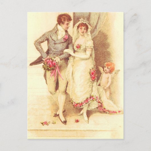 Trouwkaart goedkoop uitnodiging briefkaart (Voorkant)