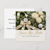 Trouwkaart Golf Save the Date Uitnodiging (Voorkant / Achterkant)