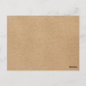 Trouwkaart handtekening Save the Date Rustieke Kra Briefkaart (Achterkant)