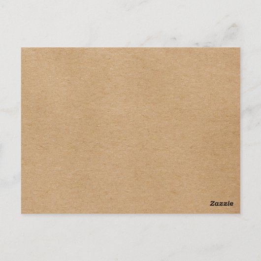 Trouwkaart handtekening Save the Date Rustieke Kra Briefkaart (Achterkant)