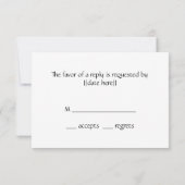 Trouwkaart Happelijk Huwelijk, RSVP-reactie Kaart (Achterkant)
