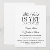Trouwkaart | HET BESTE KOMT YET VOLGENS Kaart (Voorkant / Achterkant)