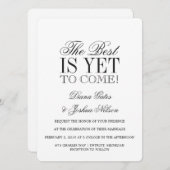 Trouwkaart | HET BESTE KOMT YET VOORUIT Kaart (Voorkant / Achterkant)