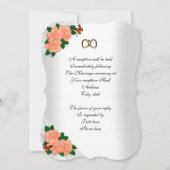 Trouwkaart hibiscus en vlinders kaart (Achterkant)