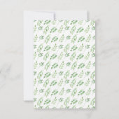 Trouwkaart Huwelijk Bedankt Gouden Bladeren (Achterkant)