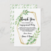Trouwkaart Huwelijk Bedankt Gouden Bladeren (Voorkant / Achterkant)