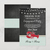 Trouwkaart Huwelijk Rivierkreeft Kookfeest Kreeft Kaart (Voorkant / Achterkant)