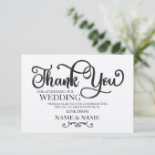 Trouwkaart Huwelijk Rustieke Verloving Script Kaart (Staand voorkant)