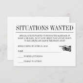 Trouwkaart in krantenstijl RSVP kaartje (Voorkant / Achterkant)