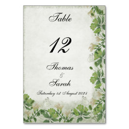 Trouwkaart in stijl van Victoriaanse weide Kaart