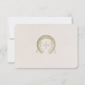 Trouwkaart Insteekkaart Bedankt Vintage Art Nouvea Kaart (Achterkant)