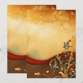 trouwkaart kaart (Voorkant / Achterkant)