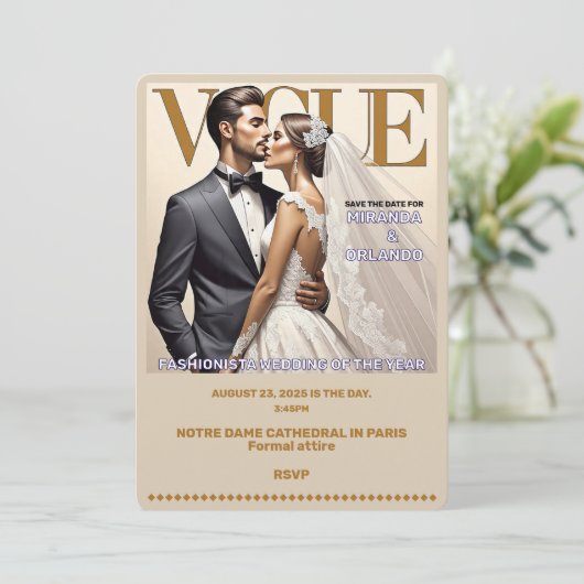 " TROUWKAART " KAART (Staand voorkant)