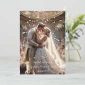 trouwkaart kaart (Staand voorkant)