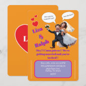 " TROUWKAART " KAART (Voorkant / Achterkant)