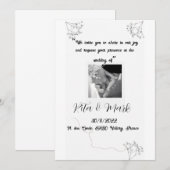 Trouwkaart Kaart (Voorkant / Achterkant)