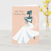 Trouwkaart Kaart (Gele Bloem)