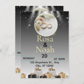 trouwkaart kaart (Voorkant / Achterkant)