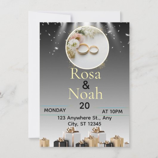 trouwkaart kaart (Voorkant)