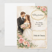 Trouwkaart Kaart (Voorkant / Achterkant)