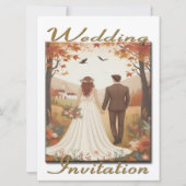 Trouwkaart Koppel in het Land - Herfst Kaart (Voorkant)