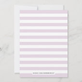 Trouwkaart La Vie en Rose Floral - Paars Aankondiging (Achterkant)