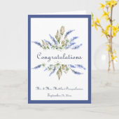 Trouwkaart Lavendel Bloem Naam Felicitatiekaart Kaart (Gele Bloem)