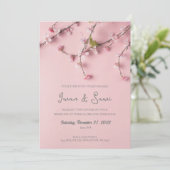 trouwkaart, lente uitnodiging (Staand voorkant)