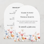 Trouwkaart Lentehuwelijk Kaart (Voorkant / Achterkant)