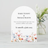 Trouwkaart Lentehuwelijk Kaart (Staand voorkant)