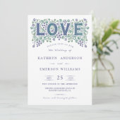 Trouwkaart 'Love Entwined' Kaart (Staand voorkant)