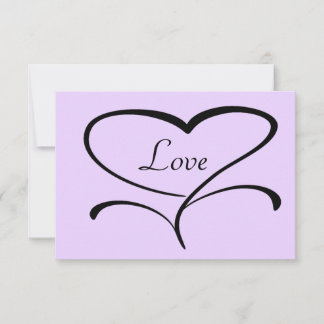 Trouwkaart 'Love Wedding' RSVP Kaartje