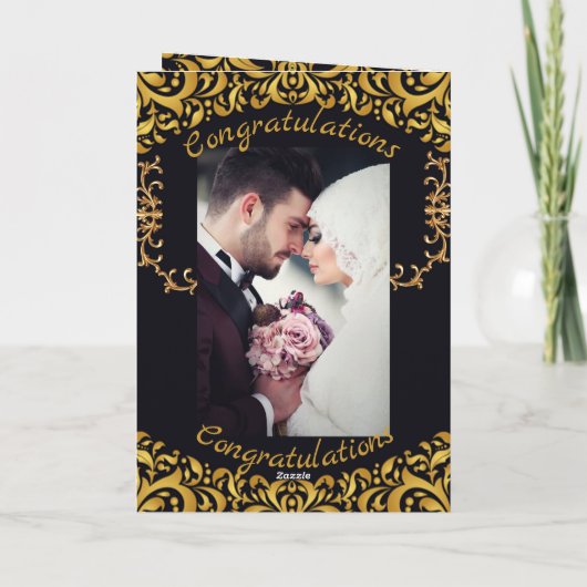 trouwkaart luxe kaart (Achterkant)