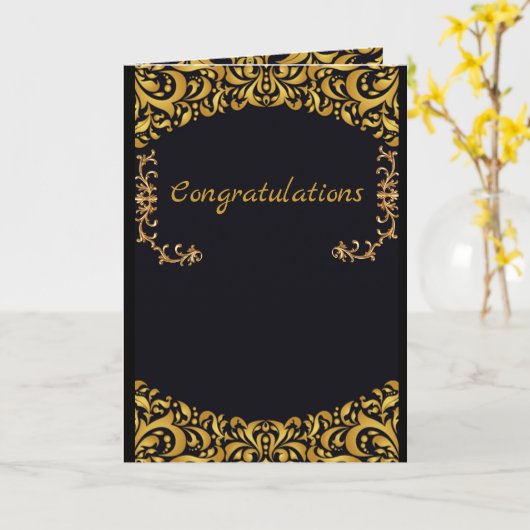 trouwkaart luxe kaart (Gele Bloem)