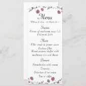 Trouwkaart Menu (Voorkant / Achterkant)