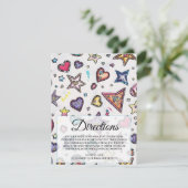 Trouwkaart met aanwijzingen voor de trouwerij & Cr Kaart (Staand voorkant)